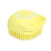 1348 Silicone Massage Bath Body Brush Soft Bristle With Shampoo Dispenser thumbnail 2
