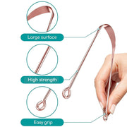 Tongue Cleaner For Kids  Adults  Tongue Scraper For Bad Breath Maintain Oral Hygiene For Daily Use  For Fresh Breath  Bacteria Removal  Improved Taste (Steel Copper Tongue Cleaner  1 Pc) thumbnail 3