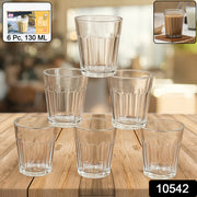 Supermom Plastic Chai Pyali Transparent Tea Glass Set (130ml  6 Pc) thumbnail 7