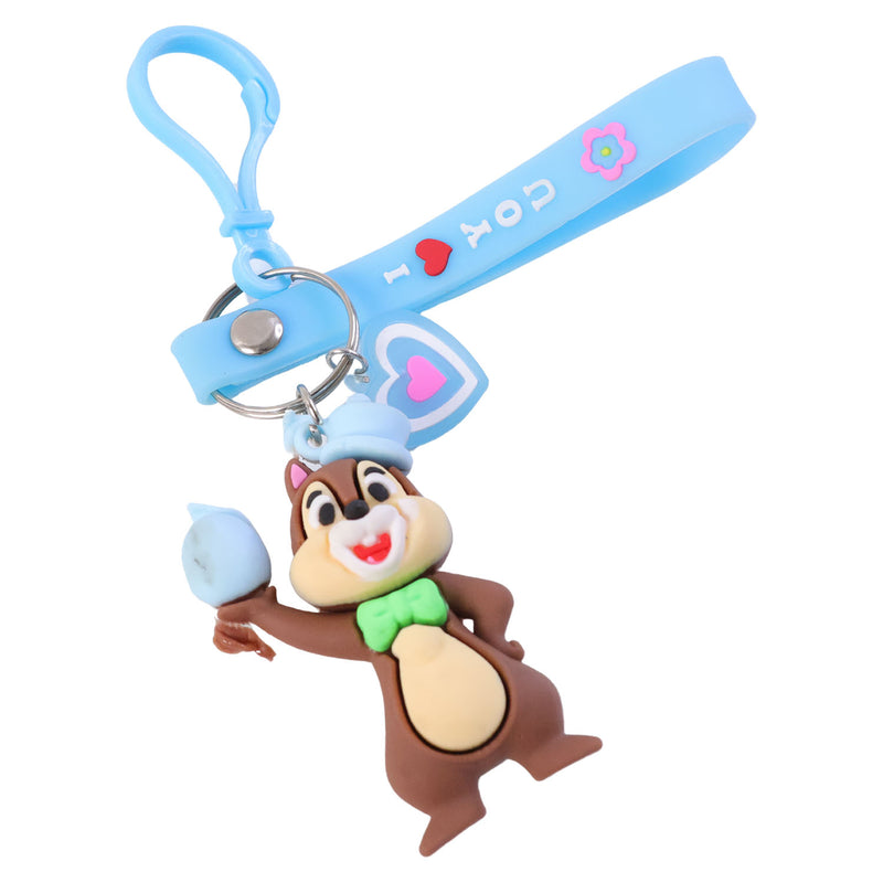 Cute Cartoon Squirrel Character Keychain (1 Pc)