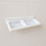 Wall Mounted Double Compartment Soap  Sponge Holder (1 Pc) thumbnail 5