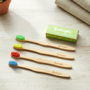 Bamboo Toothbrush Set For Adults (Pack Of 4) thumbnail 1