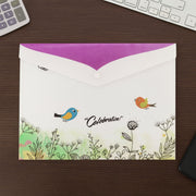 Mix Design A4 Printed Document Folder With Decorative Button Closure (1 Pc) thumbnail 1