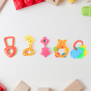Plastic Baby Rattle Toys 5 Pcs Set thumbnail 2