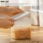 Transparent Square Plastic Food Storage Container Set (6 Pc) thumbnail 5