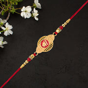 Golden Shree Rakhi With Designer Frame thumbnail 2