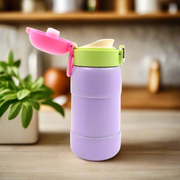 Duckstainless Steel Water Bottle For Kids Adults Steel Flask Metal Thermos Spill Proof Cap Closure Bpa Free For School Home Office Drinkware 400 Ml thumbnail 5