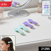 Cute Spoon  Spatula Shape Decorative Hair Clip Set (4 Pc) thumbnail 7