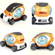 17922 Plastic 360 Degree Rotating Stunt Car Toy For Kids - Bump And Go Action With 4d Lights And Music Plastic Mini Car With Disco Ball (1 Pc  Battery Not Included) thumbnail 5