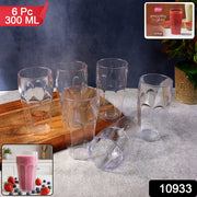 Supermom Transparent Smoothy Glass Set (Approx 300ml  6 Pc) thumbnail 6
