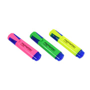 Highlighter Pen Assorted Colours Water Based Broad Tip Writing Marker (3 Pcs Set) thumbnail 3