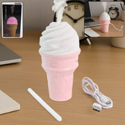 Ice Cream Cone Shape Air Freshener Humidifier (1pc  Pink) thumbnail 4