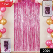 Decorative Foil Fringe Curtain For Birthday  Party Decoration thumbnail 6