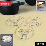 Apex Stainless Steel Wire Hotmate Trivet Stand Set Of 3 thumbnail 6