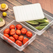 5637 Plastic Food Storage Container For Fridge Fridge Storage Boxes With Lid Stackable Fridge Storage Containers Freeze Organizer Items And Storage Vegetable Storage Box For Fridge (3 Pcs Set) thumbnail 4
