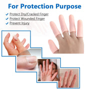 Finger Caps Silicone Finger Protectors Sleeves (Finger Cots  5 Pcs Set) thumbnail 2