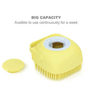 1348 Silicone Massage Bath Body Brush Soft Bristle With Shampoo Dispenser thumbnail 6
