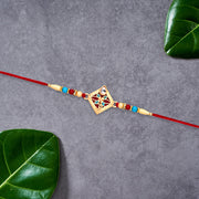 Traditional Beaded Kundan Rakhi thumbnail 3