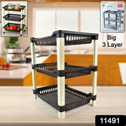 Apex Big Multi Use Plastic Storage Rack  3-tier (1 Pc) thumbnail 6