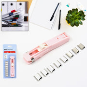 Portable Paper Clamp With 8 Pcs Clip Dispenser Handheld Paper Fast Clam (1 Set) thumbnail 6