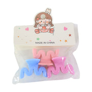 Plastic Small Hair Clips For Girls Kids Hair Accessories (3 Pcs Set  Mix Color  Design) thumbnail 1