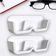 17823 Wall Mount Sunglass Organizer Simple Space Saving Glasses Storage Box Eyewear Stand Holder For Showcase Bedroom Apartment With 2 Pc Double Sided Adhesive Sticker (2 Pcs Set) thumbnail 1