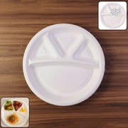 Vegnar 4 Compartment Disposable Food Serving Plate Set (10 Pc) thumbnail 1
