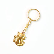 Golden Ganesh Leaf Design Keychain (1 Pc) thumbnail 1