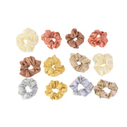 Premium Satin Hair Scrunchies  Elastic Hair Ties For Women  Girls (12 Pc) thumbnail 1