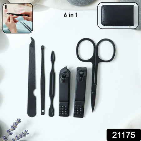 6 In 1 Professional Manicure  Pedicure Grooming Tool Set