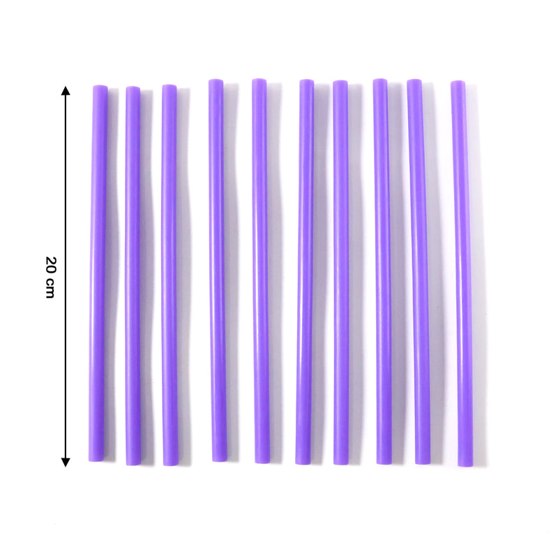Reusable Plastic Drinking Straws Pack Of 10