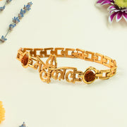Mahakal Trishul Design  Rudraksh Beads Bracelet Rakhi thumbnail 5