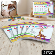 Kids Animal Theme Colouring Book Set ( 5 Pc   Mix Color Books) thumbnail 7