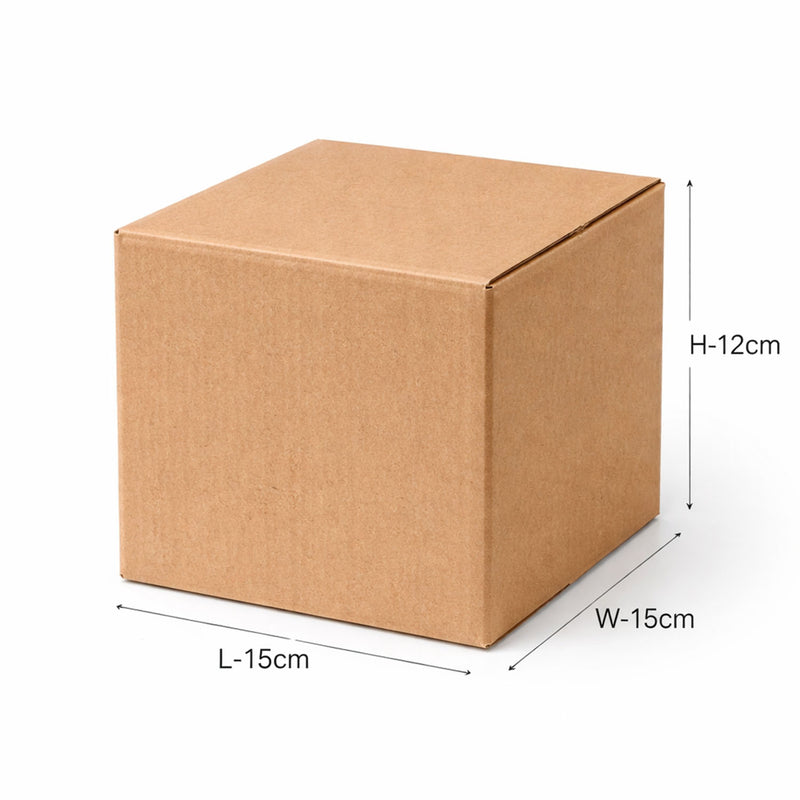 Heavy-duty Brown Box For Product Packing (15x15x12 Cm  1 Pc)