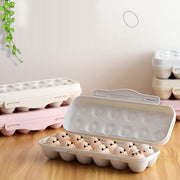 5727 18 Grid Egg Holder Storage Shock-proof Egg Container With Buckle Egg Carrier Egg Tray Egg Shelter Effective Full Seal Egg House Use For Fridge Camping Kitchen thumbnail 4