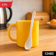 Elegant Ceramic Mug With Matching Spoon thumbnail 7