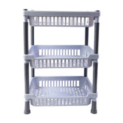 3-layer Multipurpose Kitchen Storage Basket Rack thumbnail 3