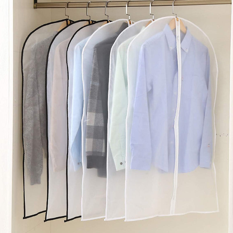 Foldable Non Woven Mens Coat Blazer Suit Cover (8060 Cm  1 Pc  White Side Chain Suit Cover)