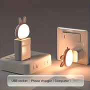 Cute Usb Rabbit Night Light With Sound  Voice Activation thumbnail 4