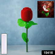 Artificial Rose Flower Shaped Jewelry Ring Box (1 Pc) thumbnail 6
