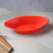 Plastic Marin Serving Bowl  Elegant Oval Deep Bowl (1 Pc  Red) thumbnail 5