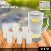 Apex Unbreakable Lemon Jug Set With 6 Glasses  1200ml Jug + 300ml Glasses Approx thumbnail 6