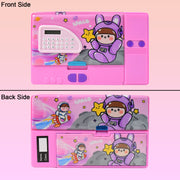 Multi-functional Space Theme Pencil Box With Built-in Calculator (1 Pc) thumbnail 3