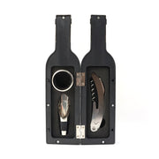 Premium Wine Bottle Shape Bar Accessory Gift Set thumbnail 3