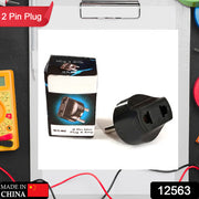 12563 2 Pin 4 Amp. Conversion Electrical Connector Plug 2 Pin Plug Converter Plug Adapter With Color Box (1 Pc ) thumbnail 5