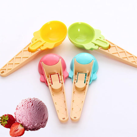 2-piece Plastic Ice Cream  Watermelon Scooper With Trigger Dipper