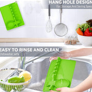 4-slots Silicone Multifunctional Spoon Holders Fork Spatula Rack (1 Pc) thumbnail 2