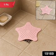 Baby Pink Silicone Star Shaped Sink Filter Bathroom Hair Catcher Drain Strainers For Basin thumbnail 7