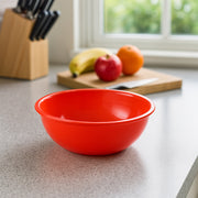 Plastic 6 Inch Red Round Deep Serving Bowl (1 Pc) thumbnail 2
