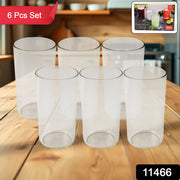 Apex Clear Plastic Tumbler  Glass Set  6-piece Unbreakable thumbnail 6